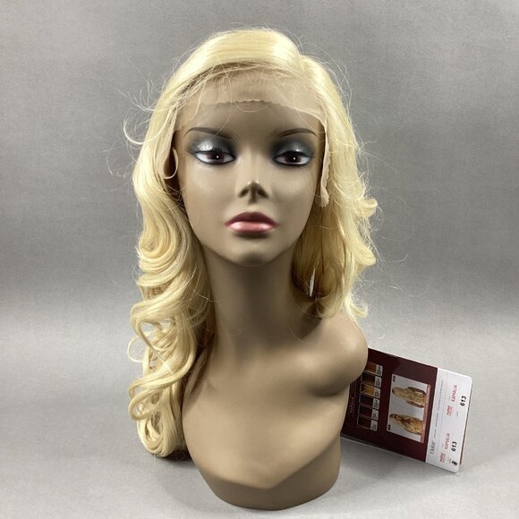 Outre Other - Kamalia Wig #613 Platinum Blonde Long Wavy Melted Hairline Synthetic Lace Front